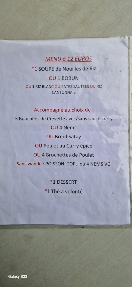 Chez lili apsara - Menu Image 1