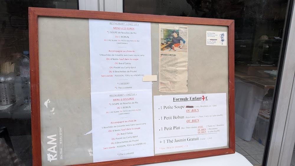 Chez lili apsara - Menu Image 2